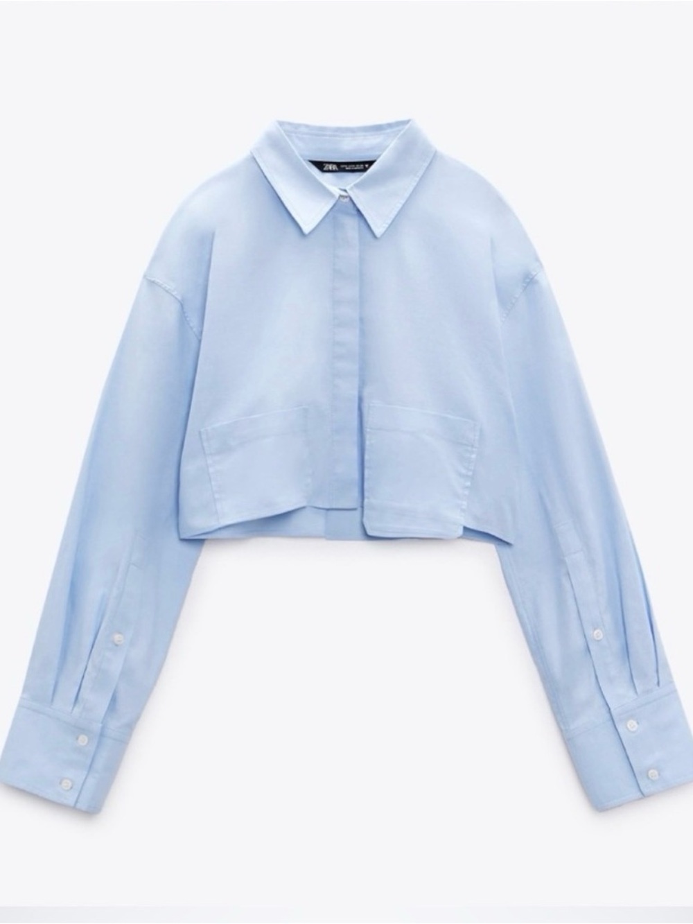 ZARA CROP POCKET SHIRT
